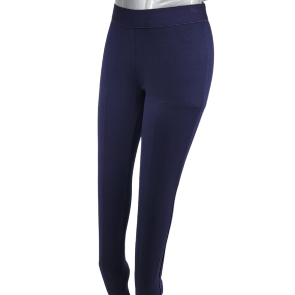 J.Crew Pixie Pants Dark Blue Leggings With Zip Up Back Size 00R - Picture 12 of 12